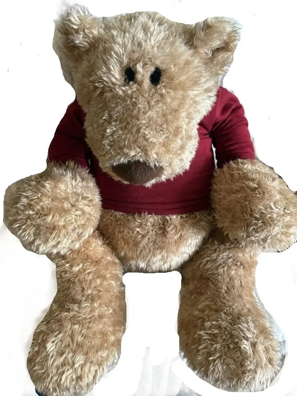 Pottery Barn Kids x GUND “Clancy” Curly Teddy Bear Large 29” Plush OU Sooners